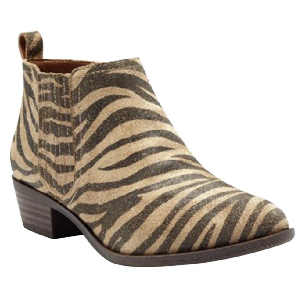 Lucky Brand Bimare Leather or Suede Ankle Bootie